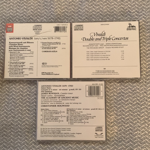 CD 3 for 1 price Vivaldi - Picture 2 of 2